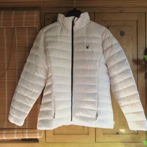 Spyder White Down Jacket